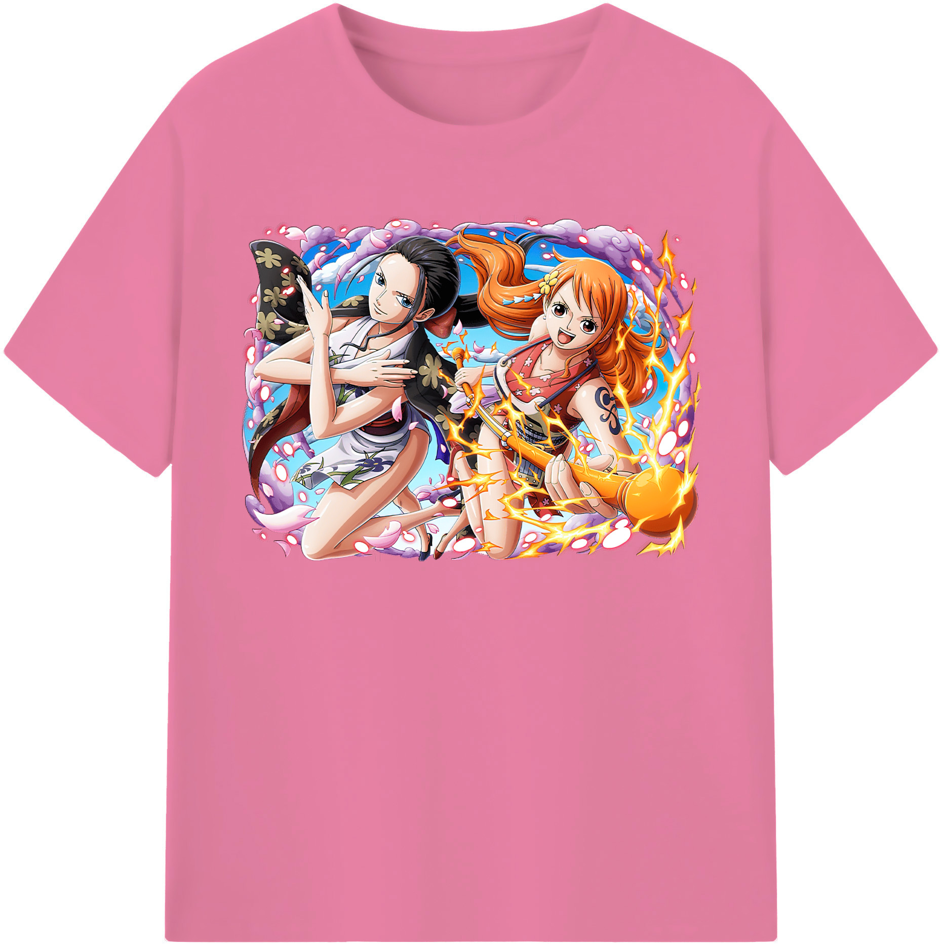 ワンピース ナミ ONE PIECE Nami 綿100％半袖Tシャツ（フロントプリント）